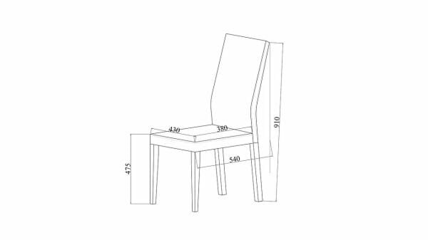 Palermo Sandalye 4077 2 li Krem