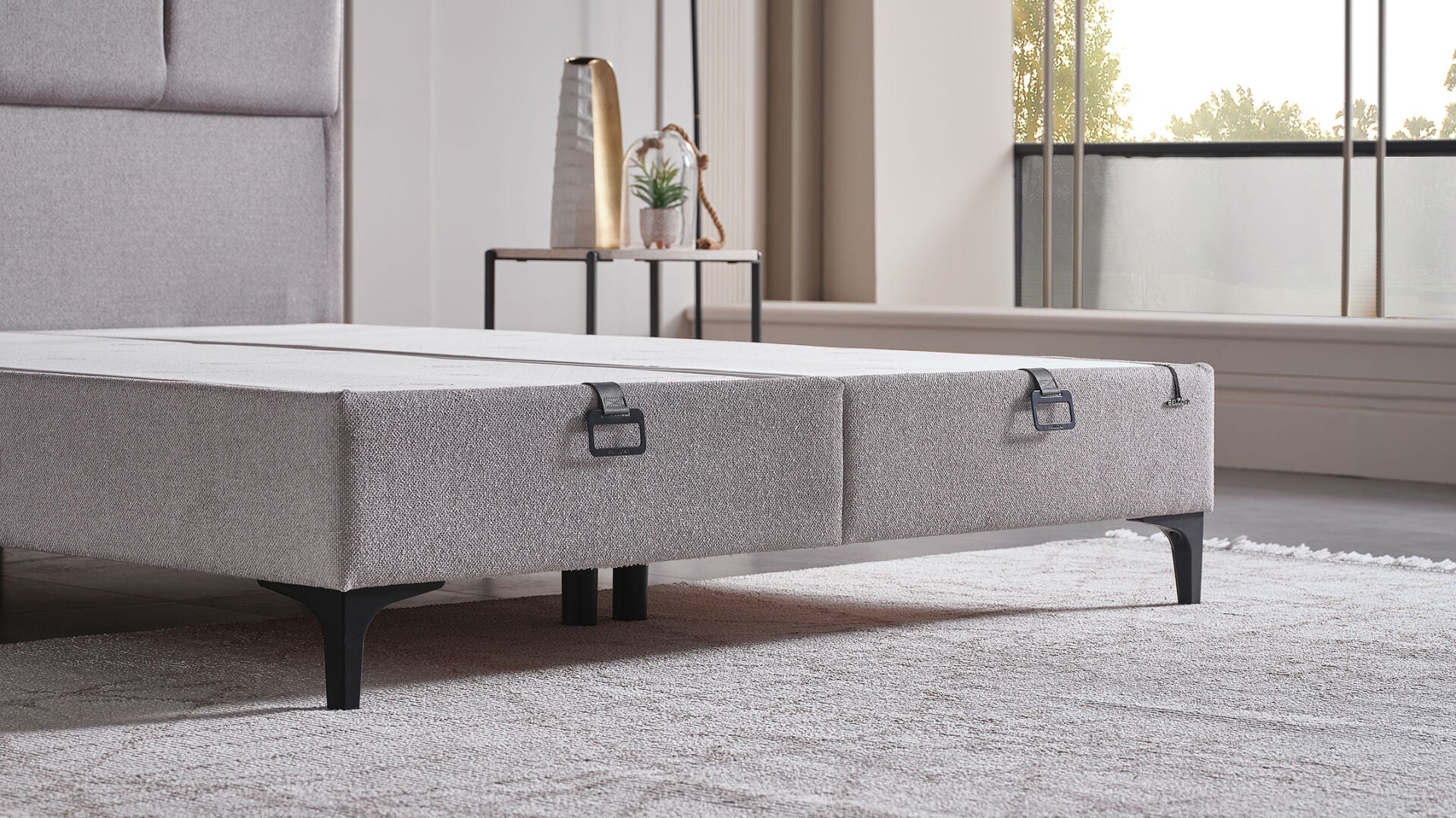 All Seasons Comfort Çift Kişilik Baza Ayak Paketi Siyah
