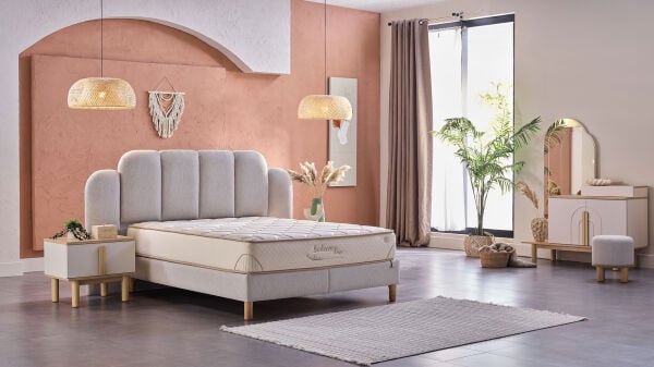 Boheems Yatak Baza Başlık 3'lü Set