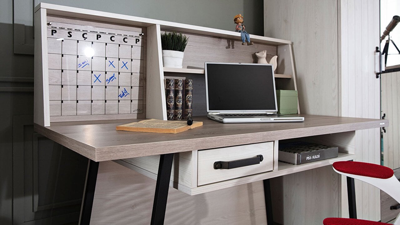 Montes  Çalışma Masası Üst Kitaplık