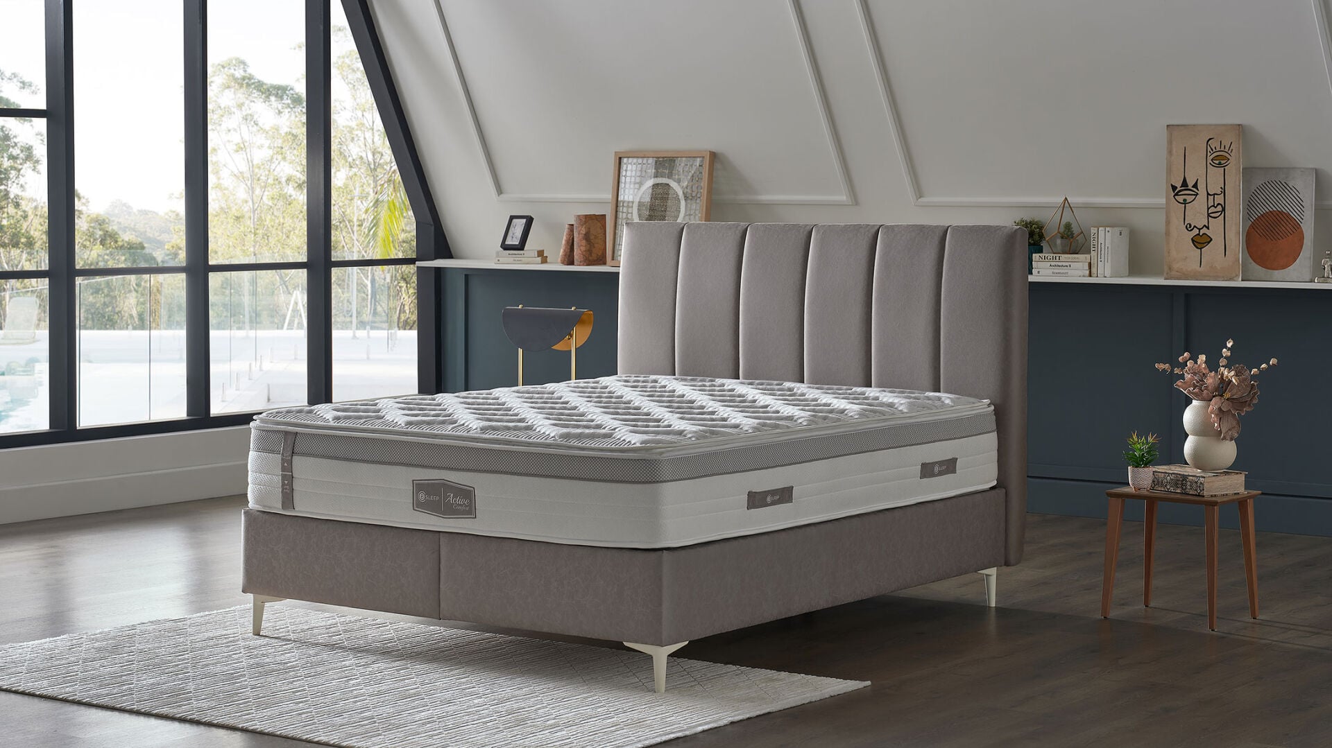 Active Comfort Yatak Baza Başlık 3'lü Set