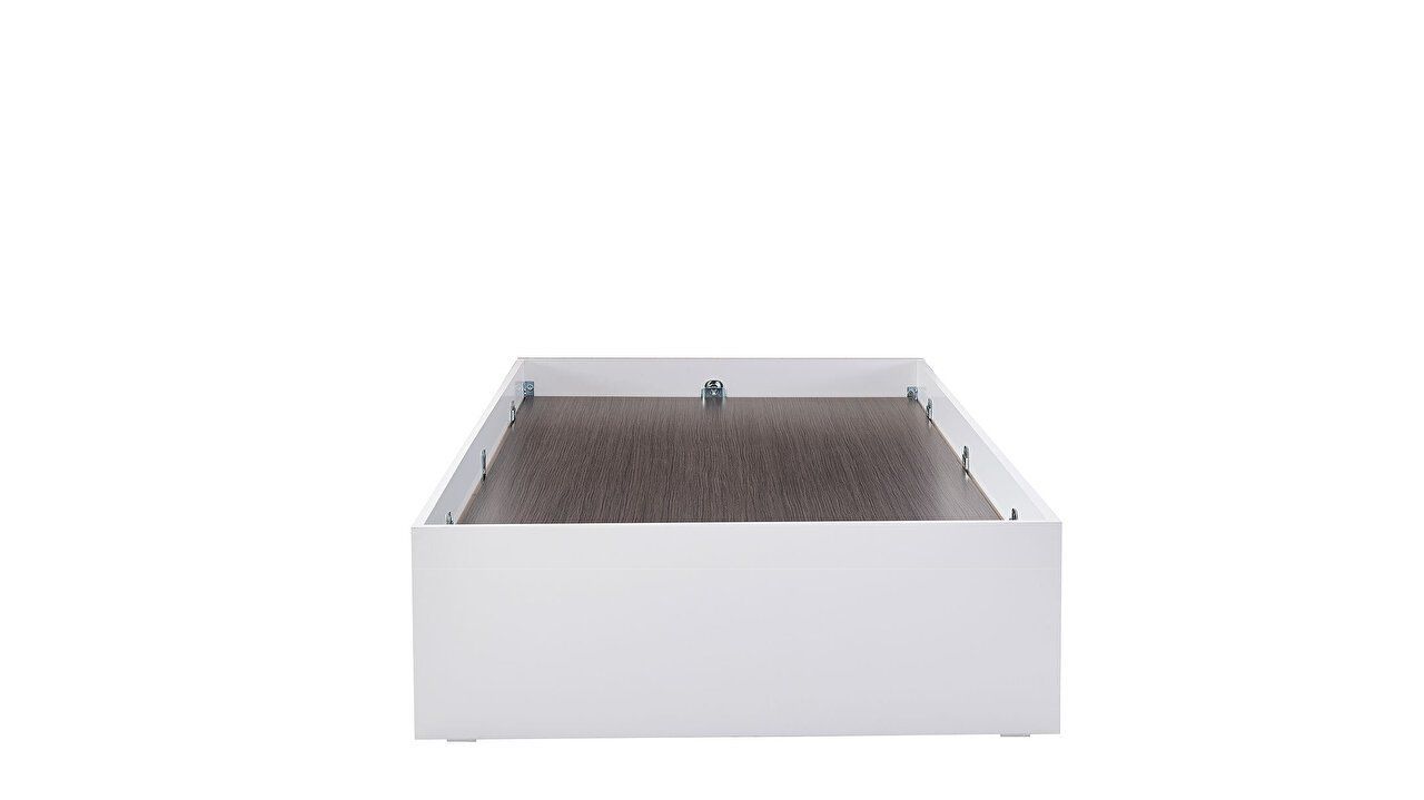 Genç Odası Ortak Karyola Kasası Beyaz 100X200