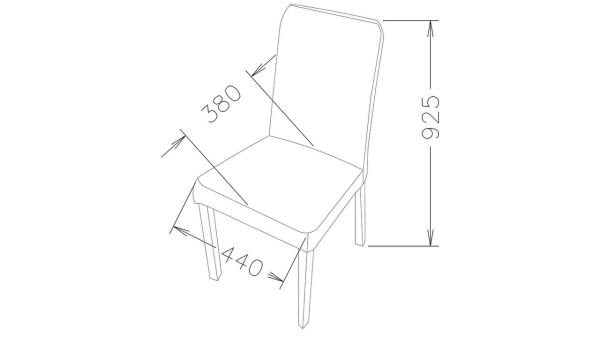 Valencia Sandalye 6324  2 li