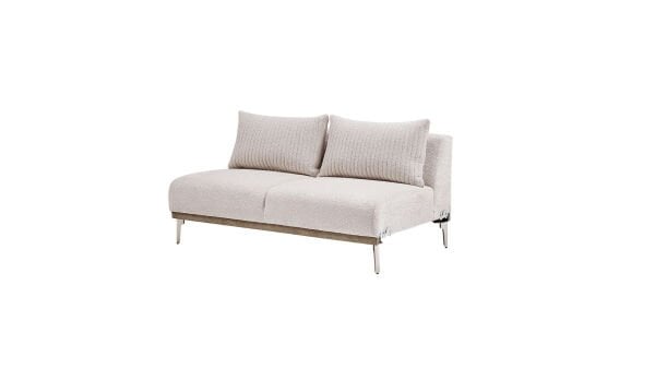 Estella Köşe Kolsuz İkili - Krem