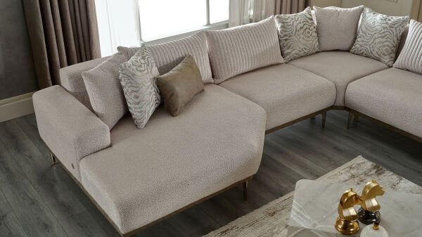 Estella Köşe Takımı Modüler - Krem