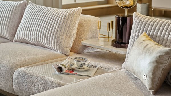 Estella Köşe Takımı Modüler - Krem