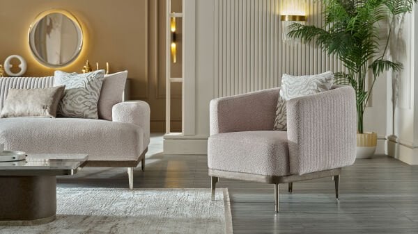 Estella Köşe Takımı Modüler - Krem