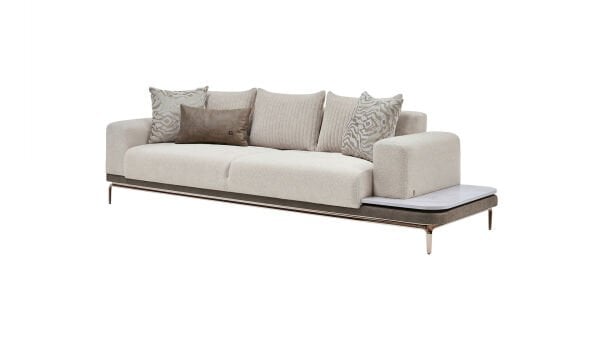 Estella Üçlü Sol Koltuk - Krem