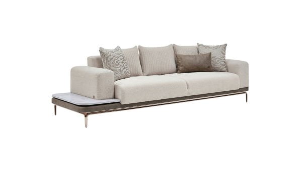 Estella Üçlü Sağ Koltuk - Krem