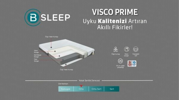 Visco Prime Yatak 150X200