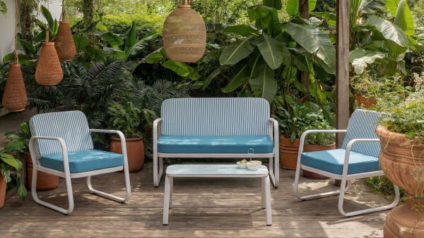 Kaldis Bahçe Mobilyası Takımı - Mavi