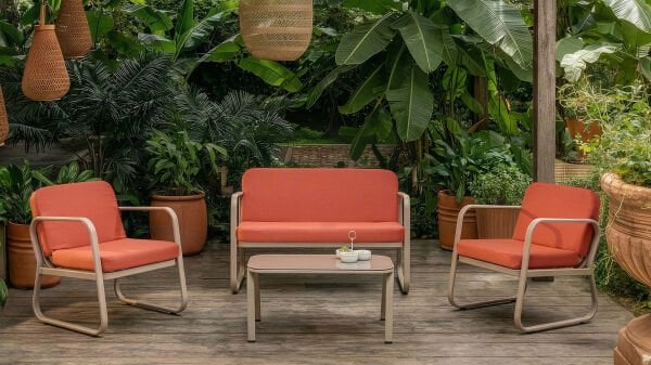 Kaldis Bahçe Mobilyası Takımı - Kiremit