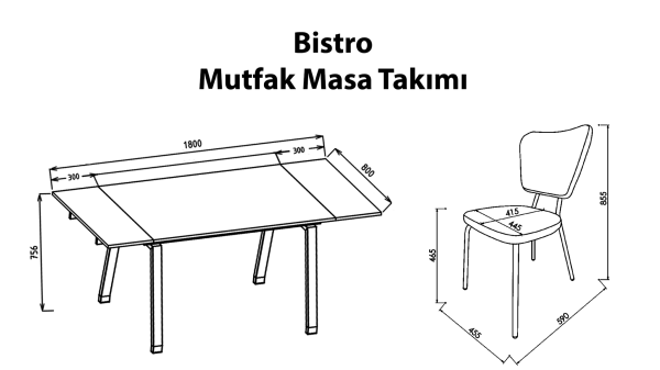 Bistro Sandalye 2 li