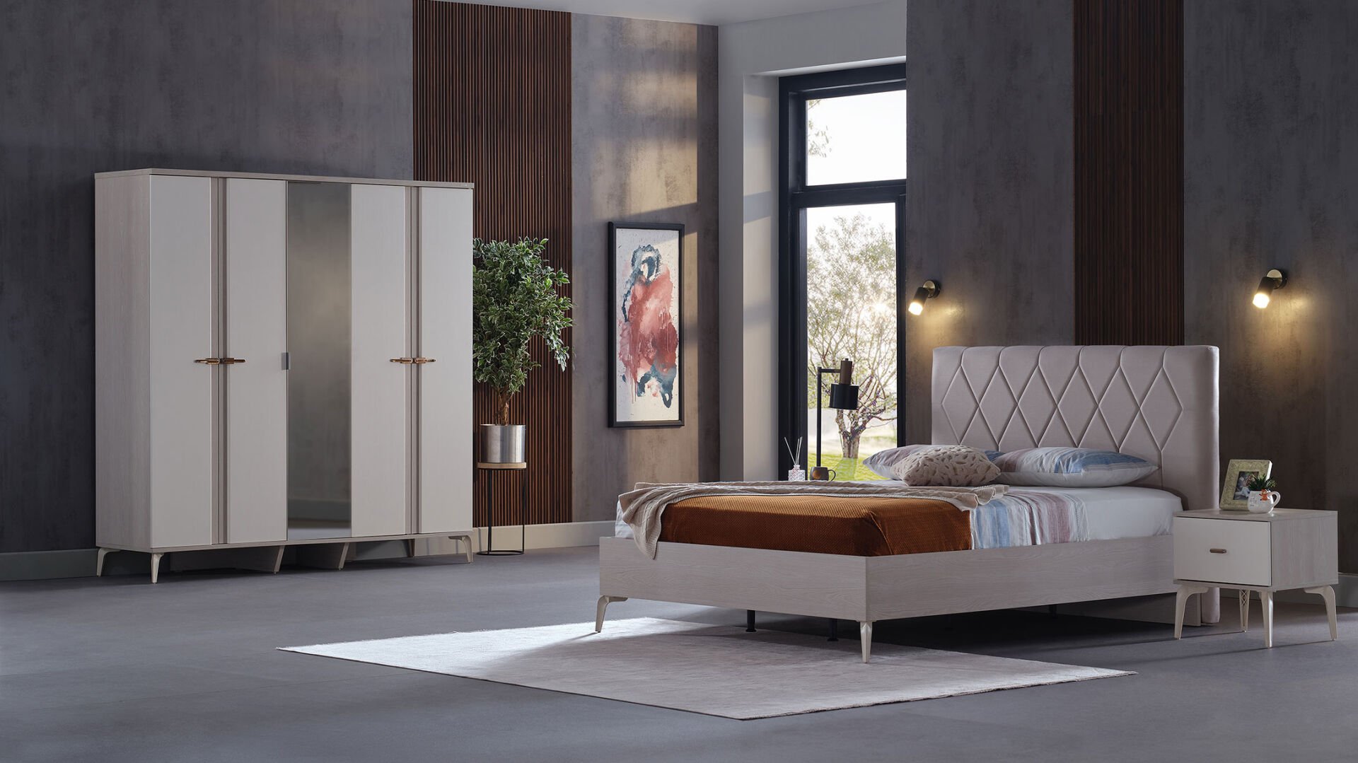 Palermo 5 Kapaklı Yatak Odası Takımı