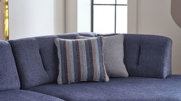 Atlanta Köşe Takımı Modüler - Lacivert - Bronz Renk Ayak