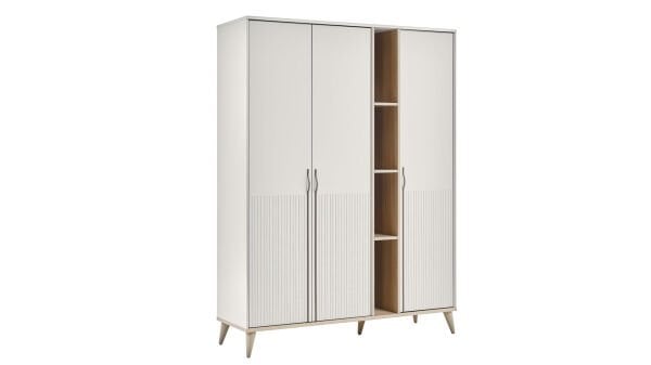 Canvas 3 Kapaklı Raflı Gardırop