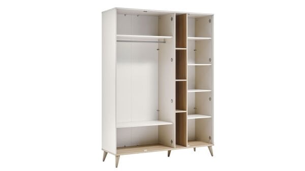 Canvas 3 Kapaklı Raflı Gardırop