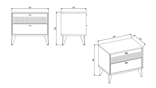 Canvas Genç Odası Komodin