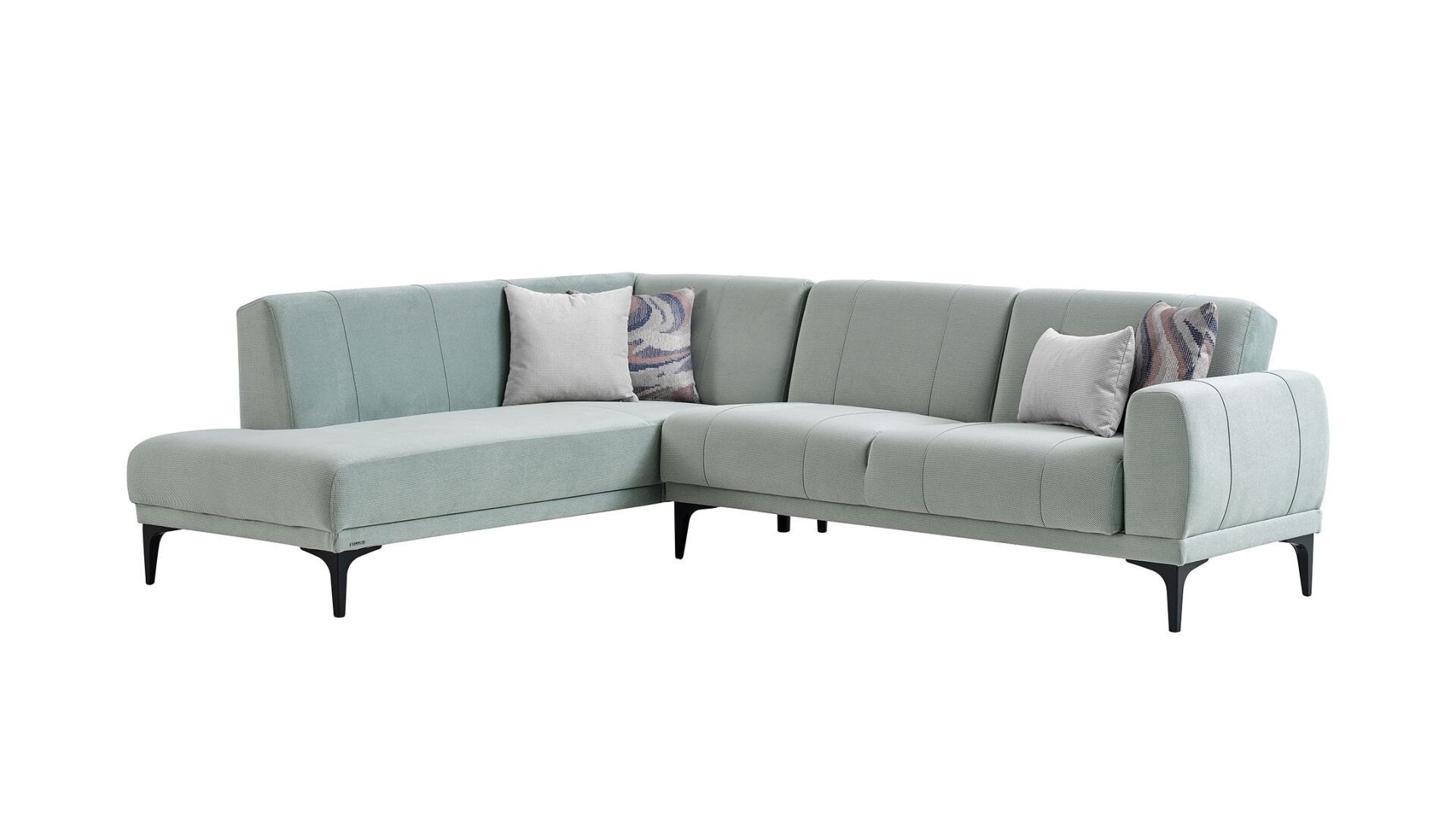 Porto Köşe Sağ Koltuk - Yeşil - Siyah Renk Ayak