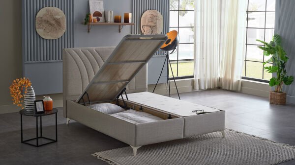 Smart Form S Baza Başlık Seti - Kumaş Krem - 150X200