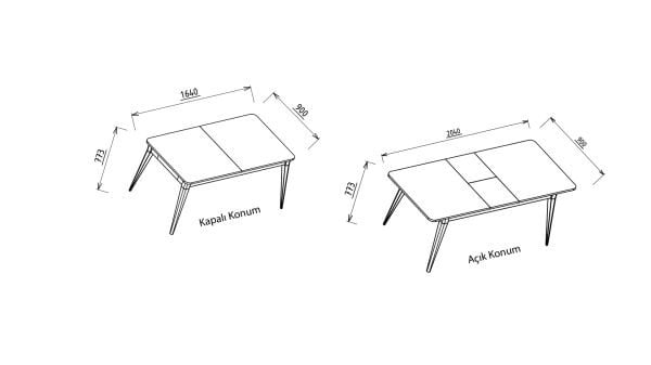 Napoli Açılır Yemek Masası