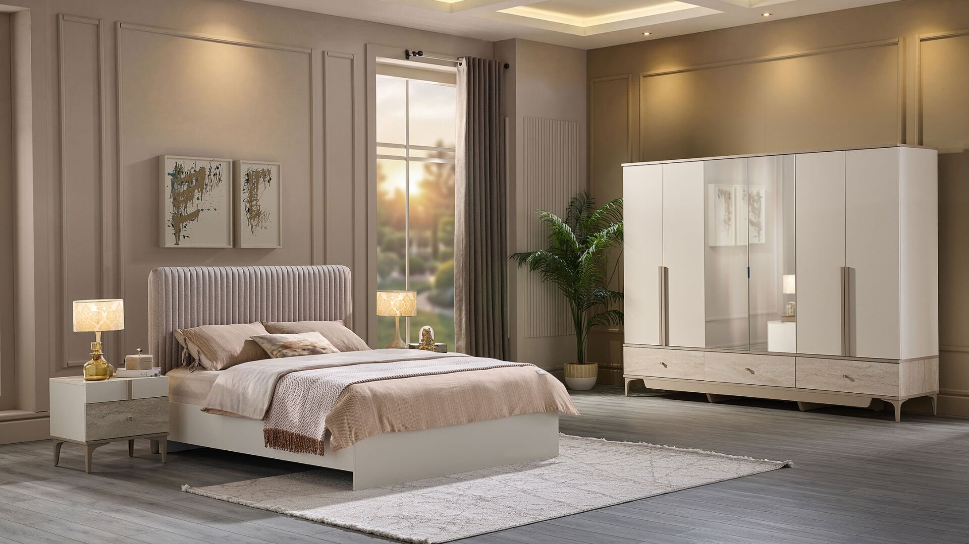 Anton 6 Kapaklı Gardırop