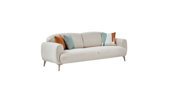 Valenty Üçlü Koltuk - Bej