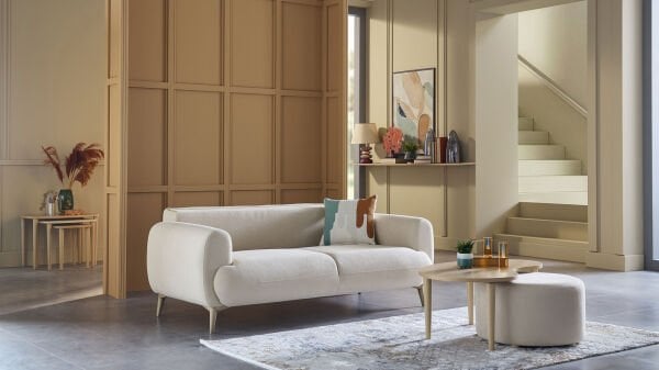 Valenty İkili Koltuk - Bej