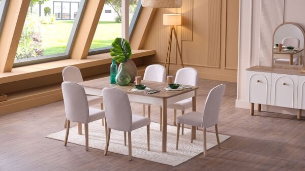 Rozy Bohem Yemek Odası Takımı thumbnail 20