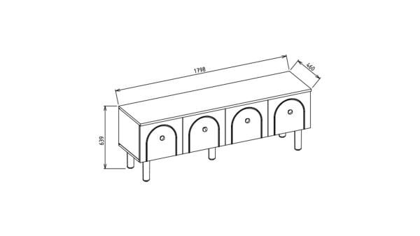Rozy Bohem Tv Sehpası