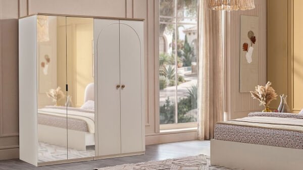 Rozy Bohem 4 Kapaklı Gardırop