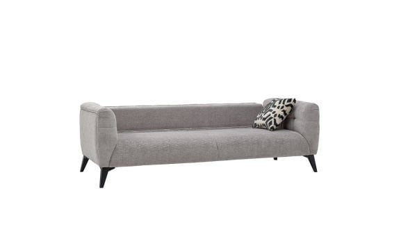 İndiana Üçlü Koltuk - Siyah Renk Ayak