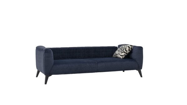 İndiana Üçlü Koltuk - Siyah Renk Ayak