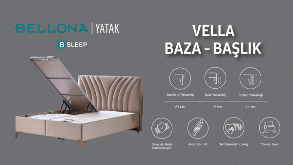 Vella Baza&Başlık&Yatak