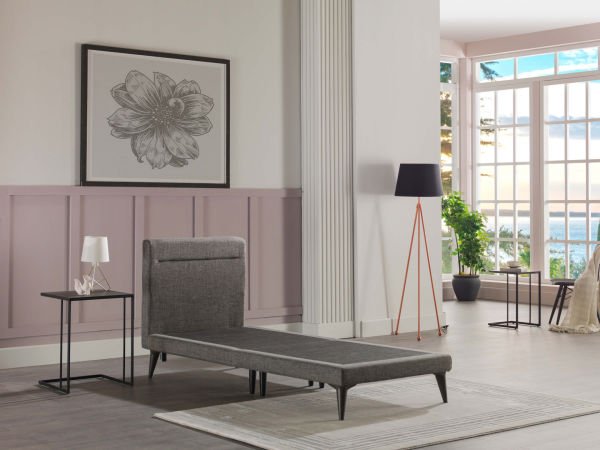 Flexy Baza Başlık Takımı - Gri 100X200