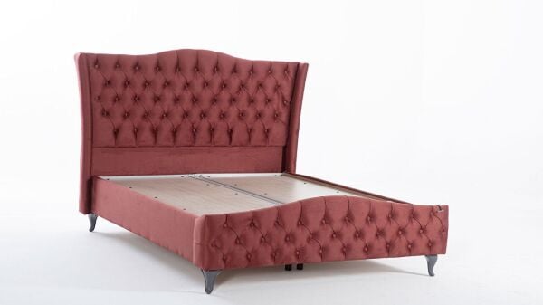 Estonya Baza Antrasit Renk Ayak 180X200 - Bordo