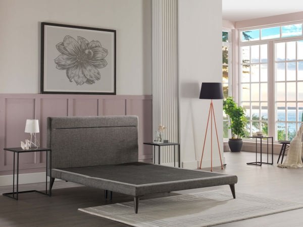Flexy Baza Başlık Takımı - Gri 160X200