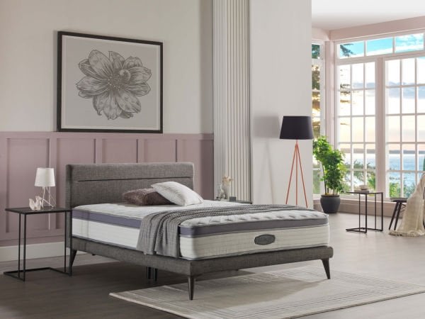 Flexy Baza Başlık Takımı - Gri 90X190