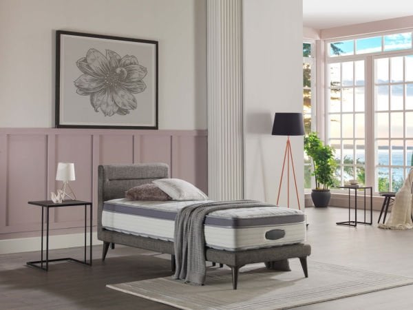 Flexy Baza Başlık Takımı - Gri 90X190