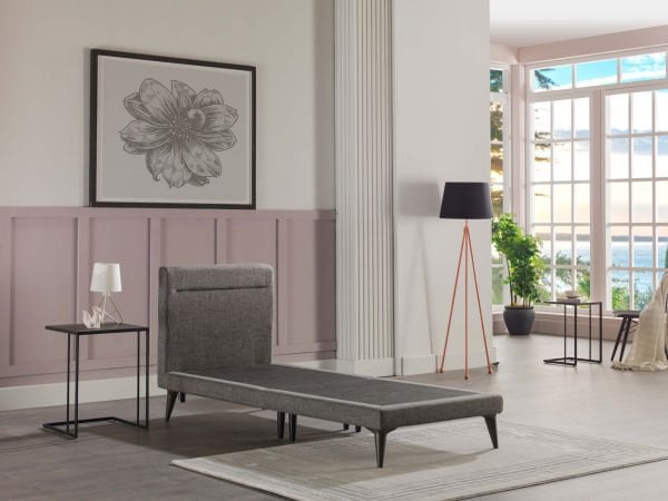 Flexy Baza Başlık Takımı - Gri 90X190