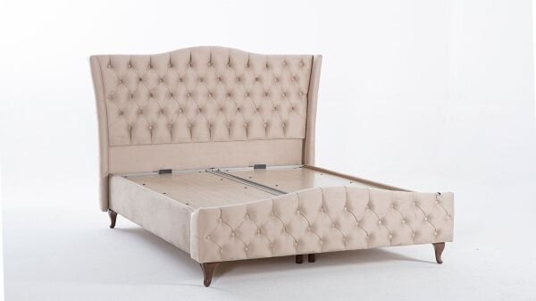 Estonya Baza Ceviz Renk Ayak 160X200 - Vizon