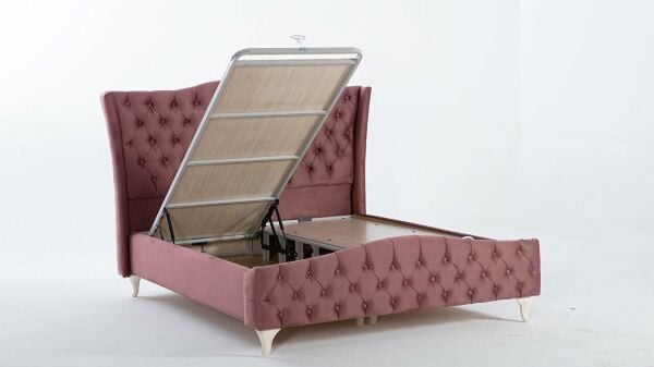 Estonya Baza Beyaz Renk Ayak 180X200 - Mürdüm