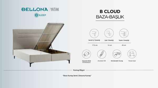 BCloud Baza - Gri 160X200