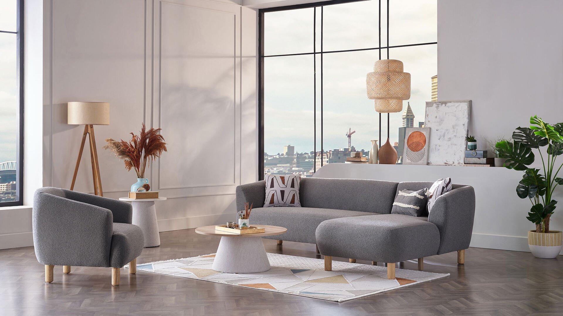 Bonita Köşe Koltuk - Gri