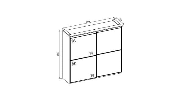 Valenty Sürgülü Gardırop