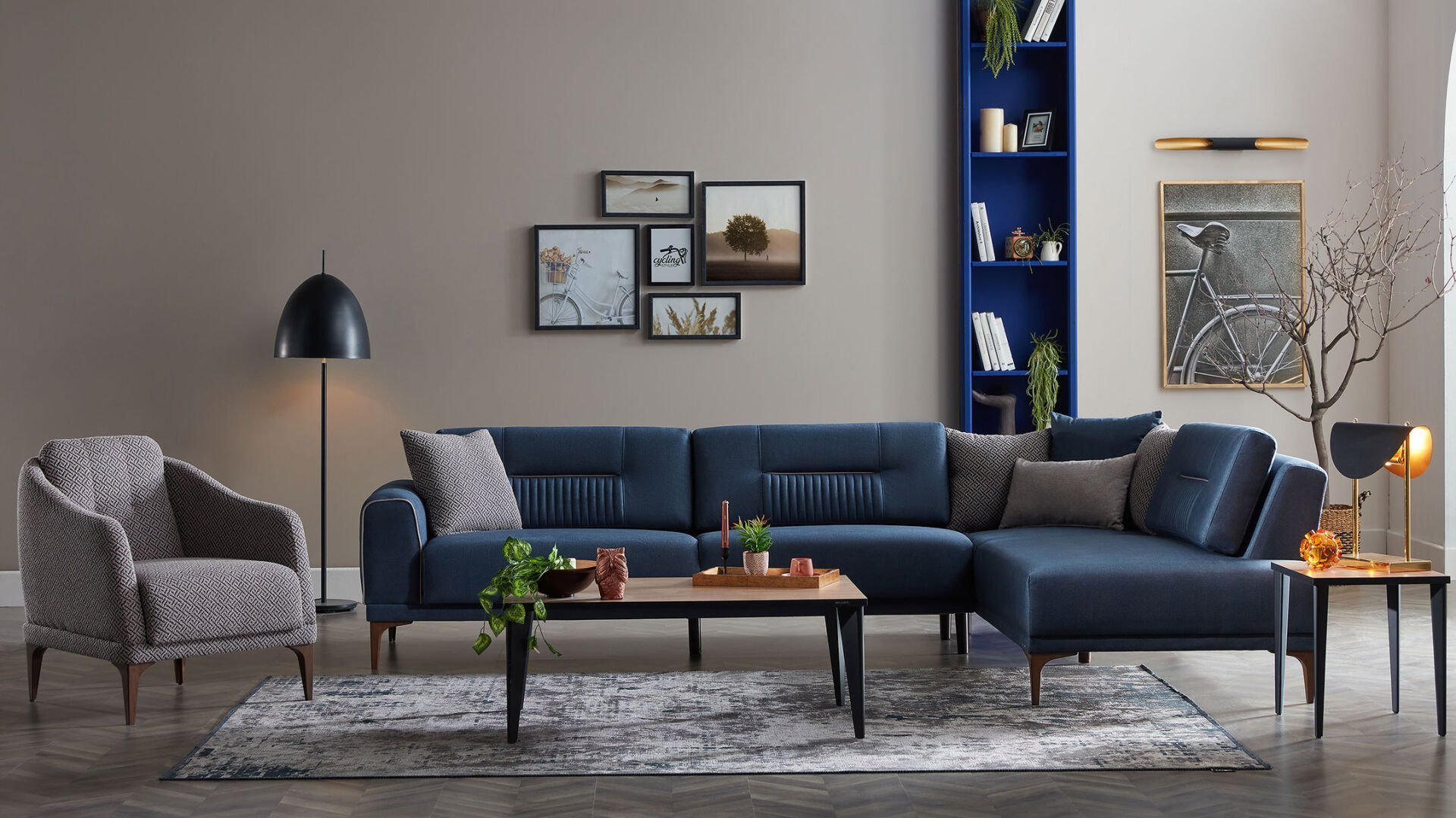 Seul Köşe Koltuk - Lacivert