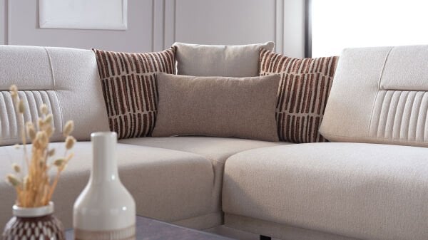 Seul Köşe Koltuk - Krem