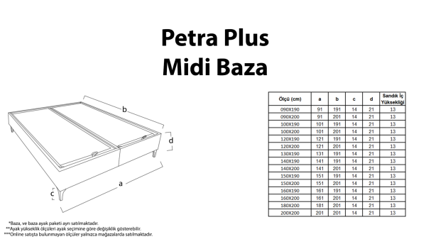 Petra Plus Midi Baza - Vizon 150X200
