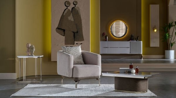 Estella Tekli Koltuk - Krem