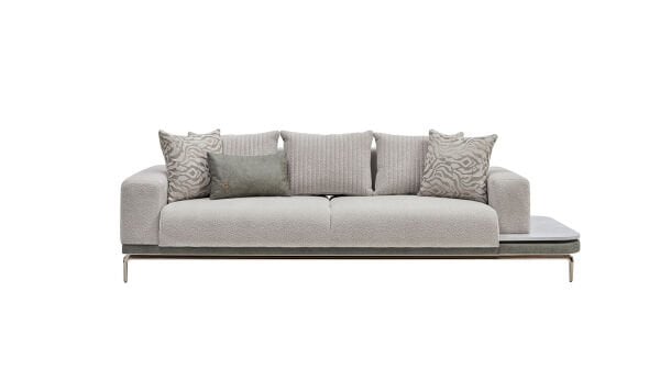 Estella Üçlü Sol Koltuk - Krem